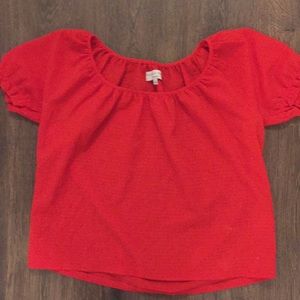 Madewell Women’s Short Sleeve Top Red Size s